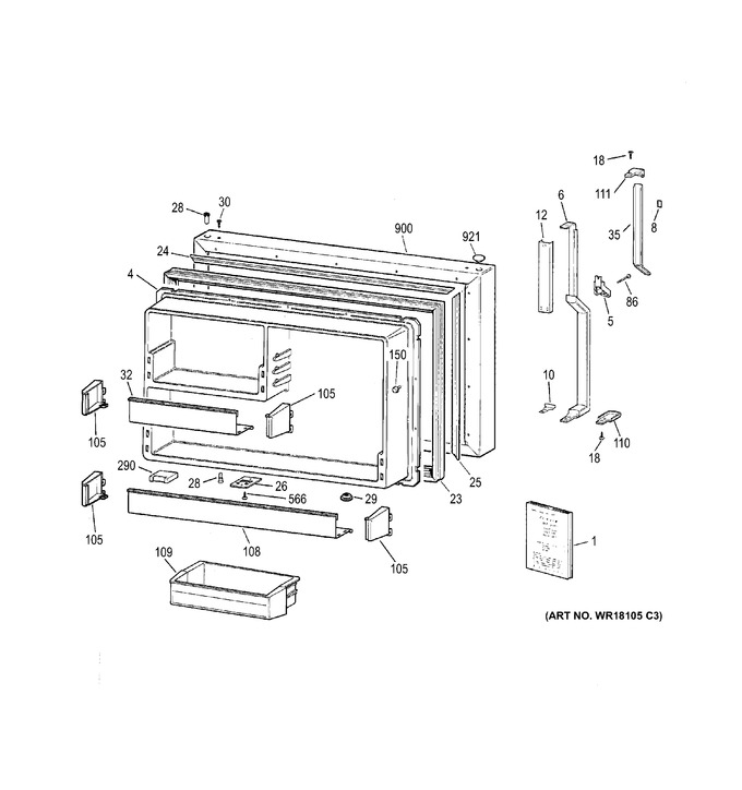 Diagram for TBX22PAXBRWW