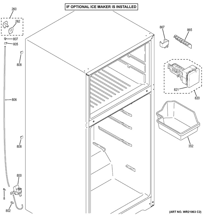 Diagram for GTE16DTHBRWW