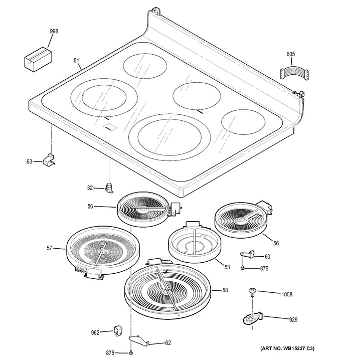 Diagram for JB640SF1SS