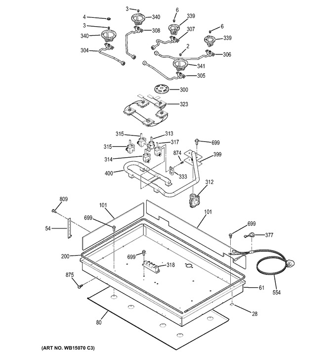 Diagram for JGP633DET2BB