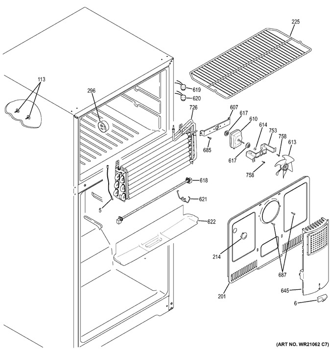 Diagram for GTE18GTHBRWW