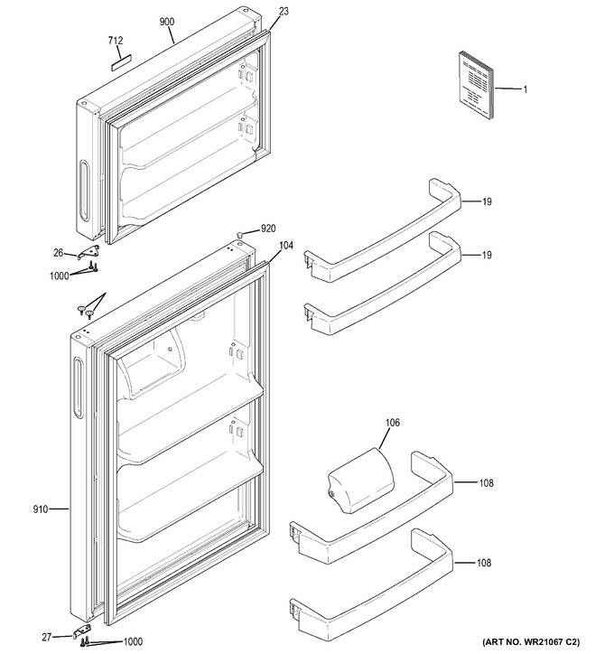 Diagram for HPE15BTHCRWW