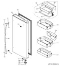 Diagram for 4 - Fresh Food Door - Rh