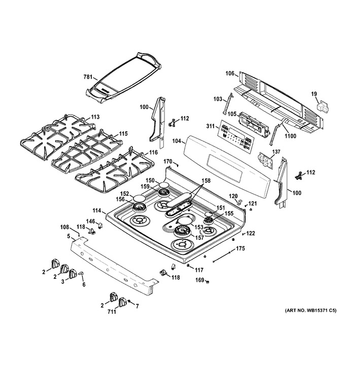 Diagram for JGB850SEF2SS