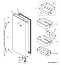 Diagram for 4 - Fresh Food Door - Rh