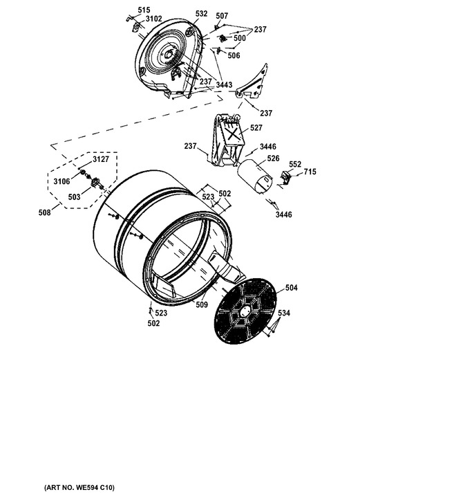 Diagram for GFDN120GD1WW