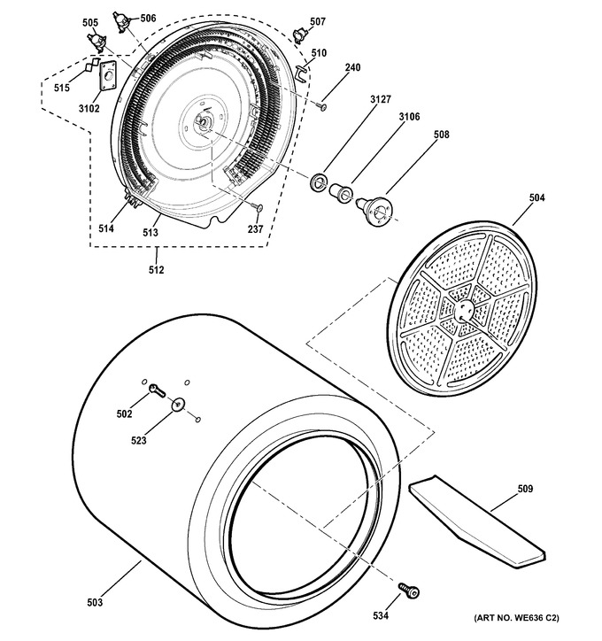 Diagram for GTDL210ED4WW