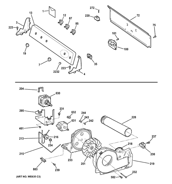 Diagram for GTDL210GD4WW