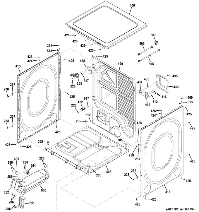 Diagram for GFDR480EF1WW