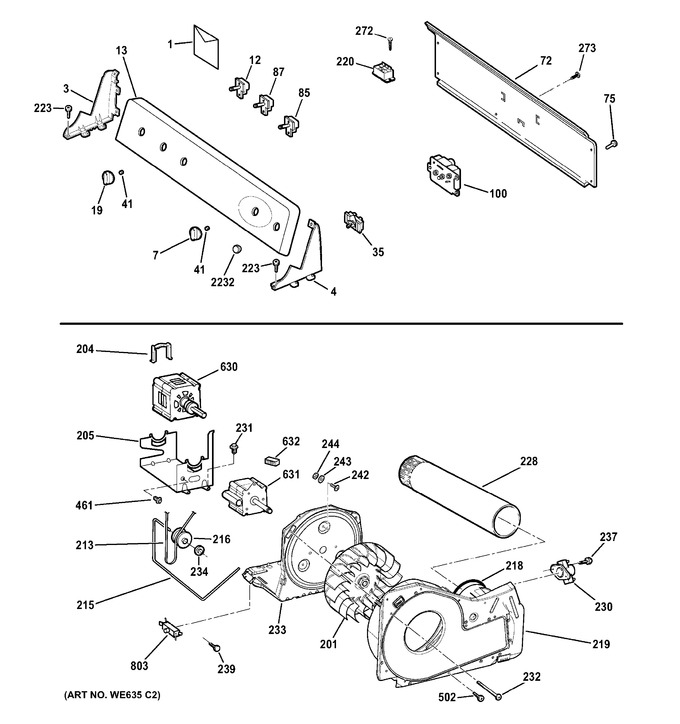 Diagram for GTDL210ED0WW