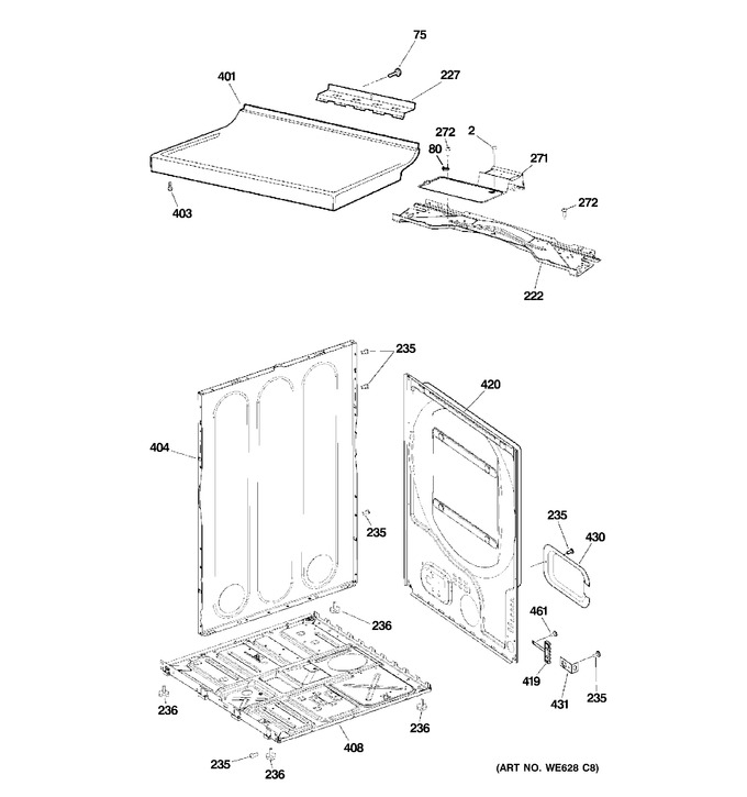 Diagram for GTDP280ED1WW