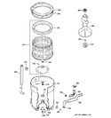 Diagram for 3 - Tub, Basket & Agitator