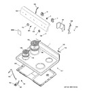 Diagram for 1 - Control Panel & Cooktop