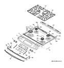 Diagram for 2 - Control Panel & Cooktop