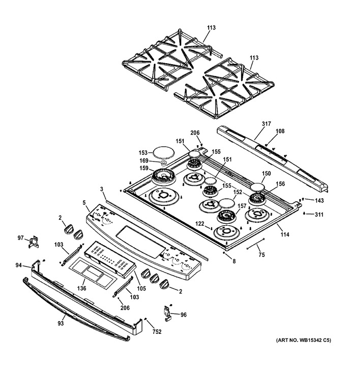 Diagram for JGS750DEF1WW