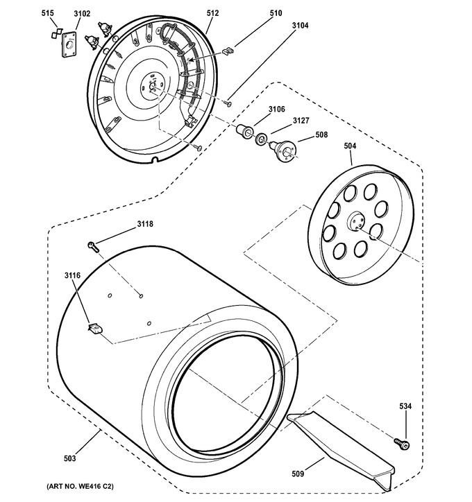 Diagram for DSKS333EC4WW