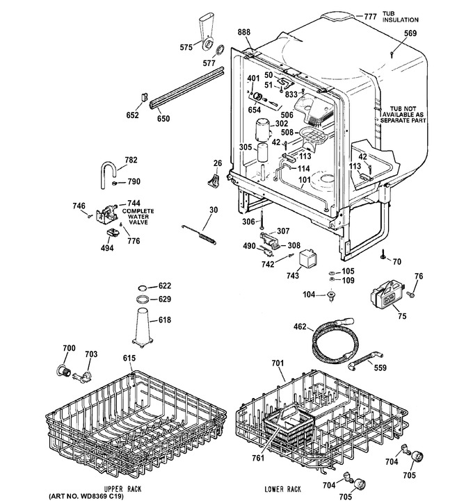 Diagram for GSD3300D45WW