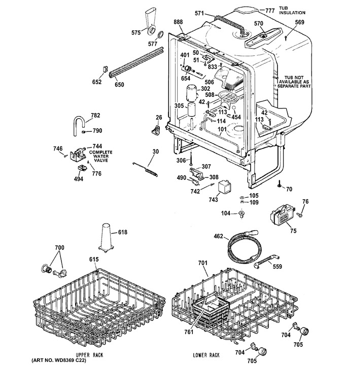 Diagram for GSD4000D45WW