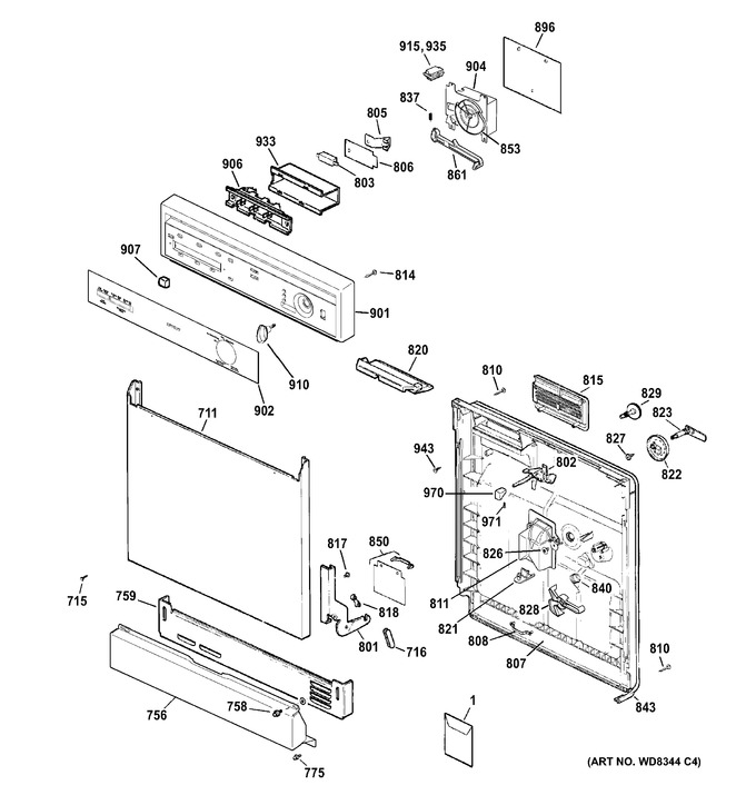 Diagram for HDA3600D35WW