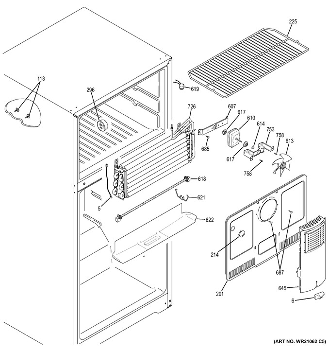 Diagram for GTE16DTHHRWW