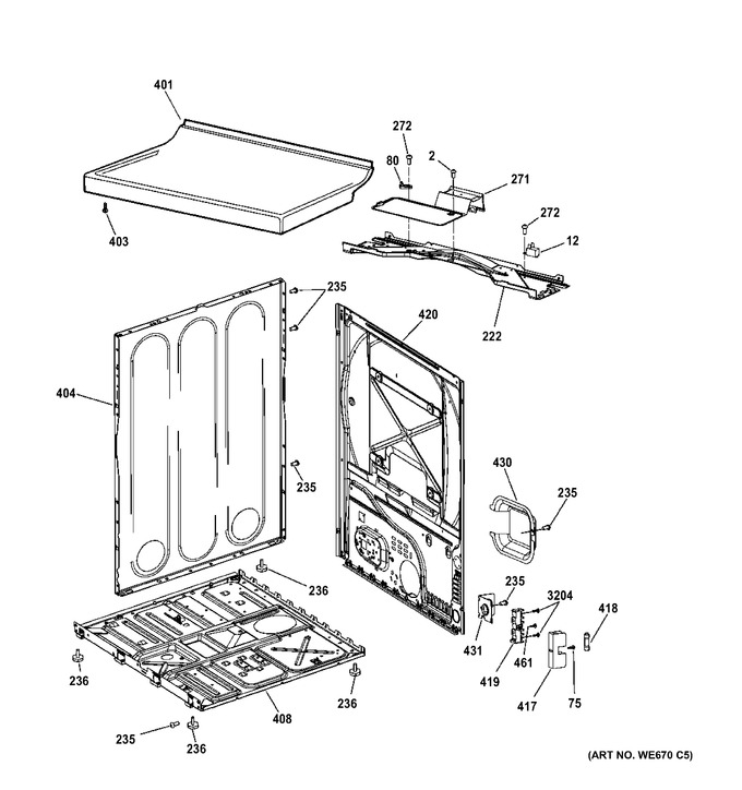 Diagram for GTDX180ED2WW