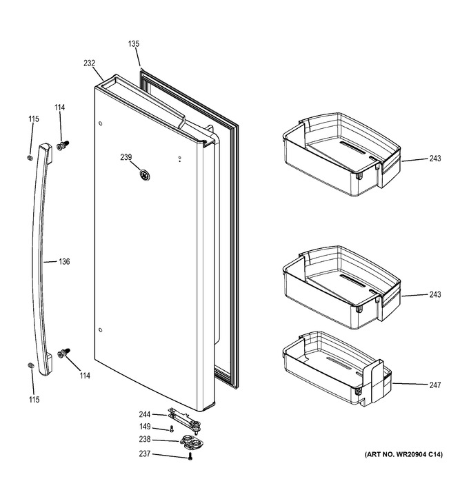 Diagram for GFE28HMHBES