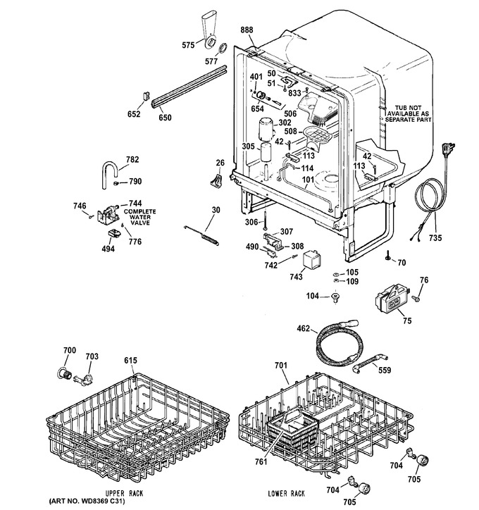 Diagram for GSD2101V50BB