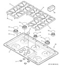 Diagram for 1 - Control Panel & Cooktop