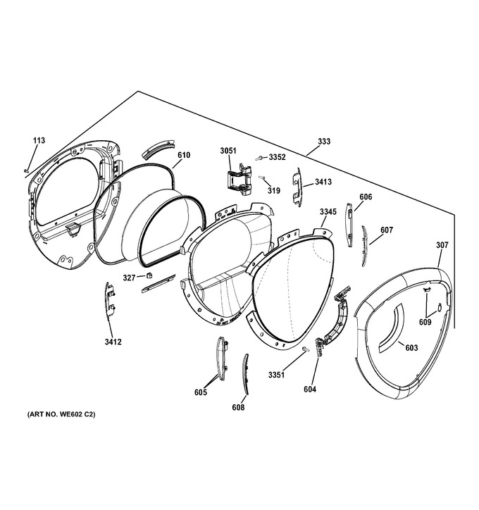 Diagram for PFDS450EL2WW