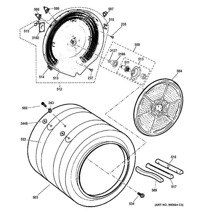 Diagram for PFDS450EL2WW