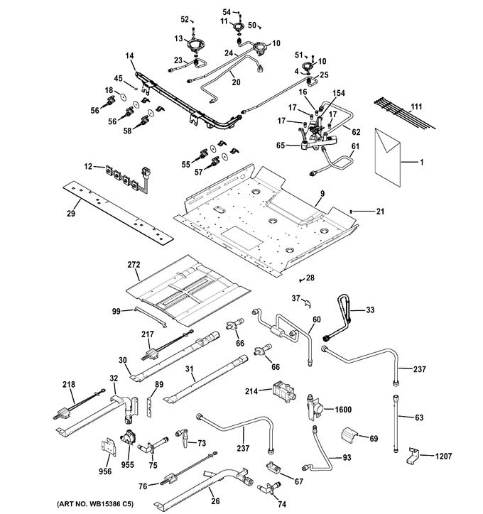 Diagram for PGB950DEF2WW