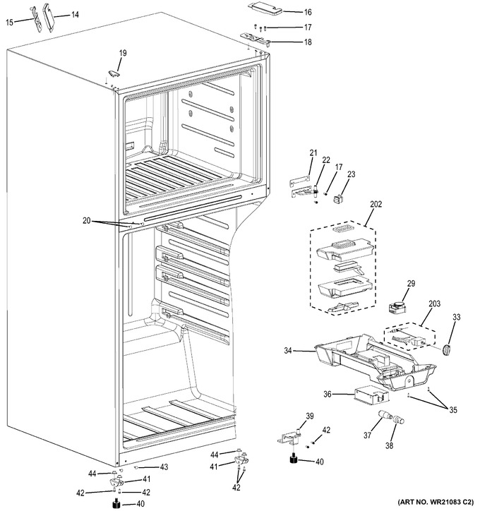 Diagram for GIE21GTHCWW