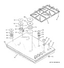 Diagram for 1 - Control Panel & Cooktop