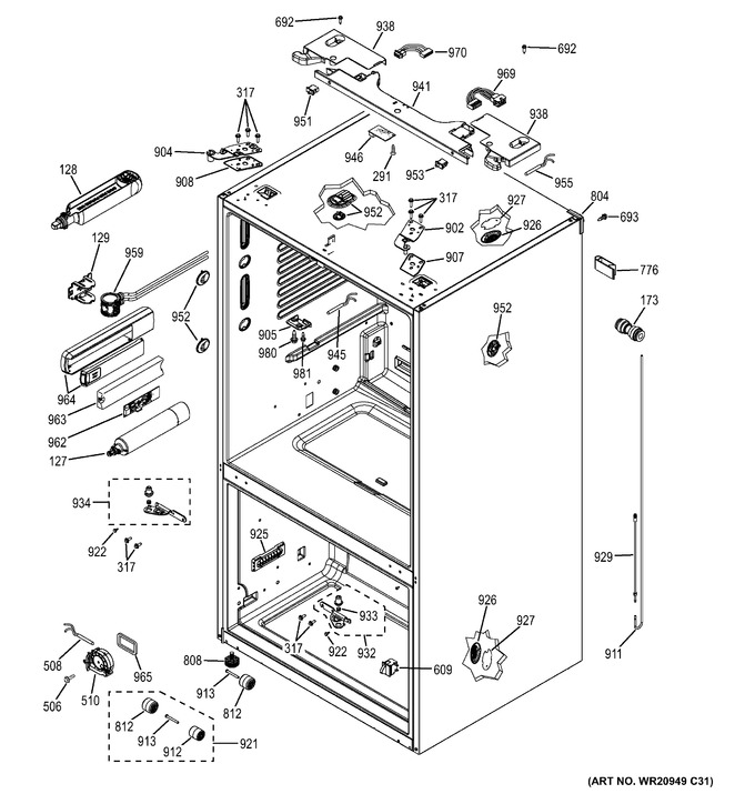 Diagram for GFE26GSHCSS