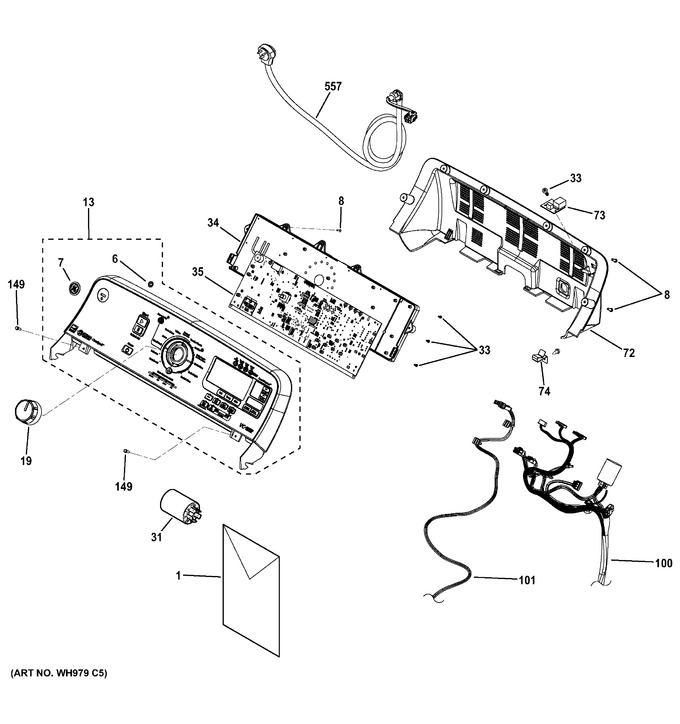 Diagram for GTWN7450H1WW