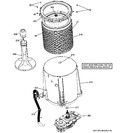 Diagram for 3 - Tub, Basket & Agitator