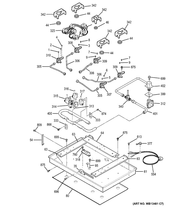 Diagram for JGP970BEK3BB