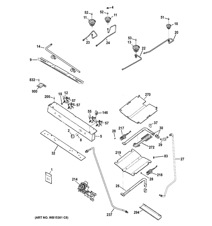 Diagram for JGB620GEF3SA