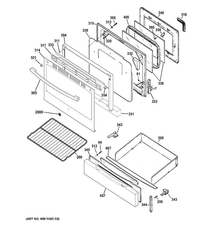 Diagram for JGB630REF4SS