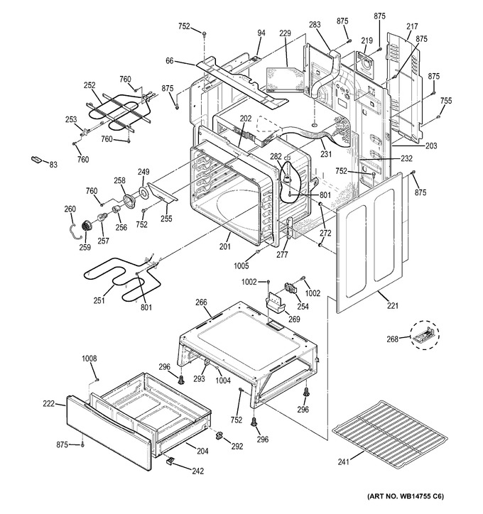 Diagram for JB640SF5SS