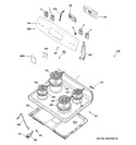 Diagram for 1 - Control Panel & Cooktop