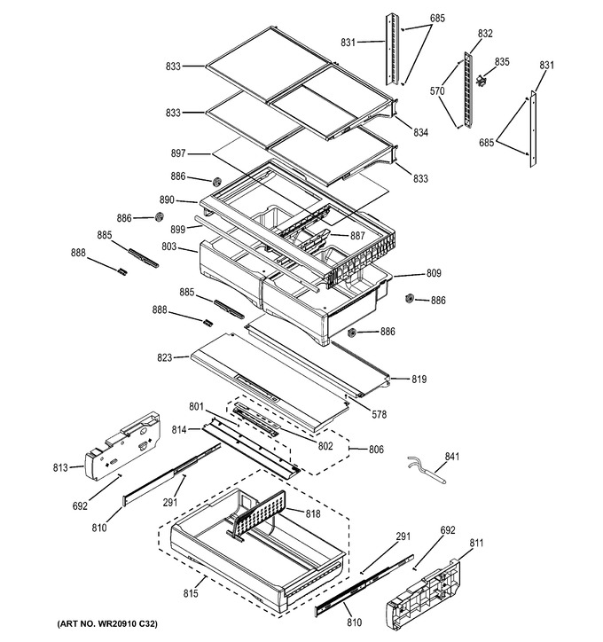 Diagram for GFE28HGHDWW