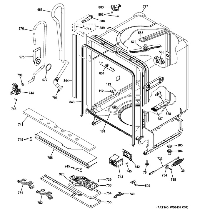 Diagram for GDT530PSD1SS