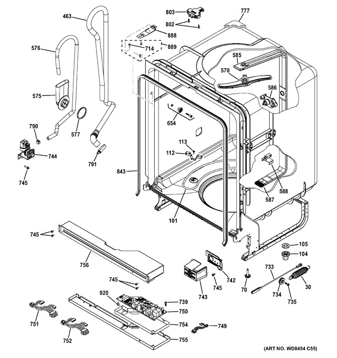 Diagram for GDF520PGD0WW