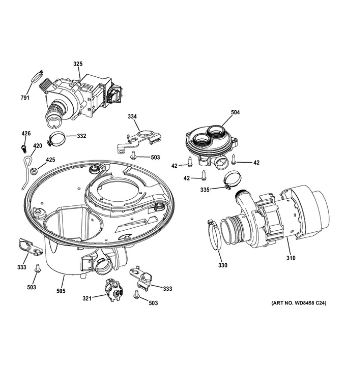 Diagram for GDF520PSF6SS