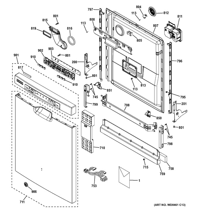 Diagram for GDF540HGD1BB