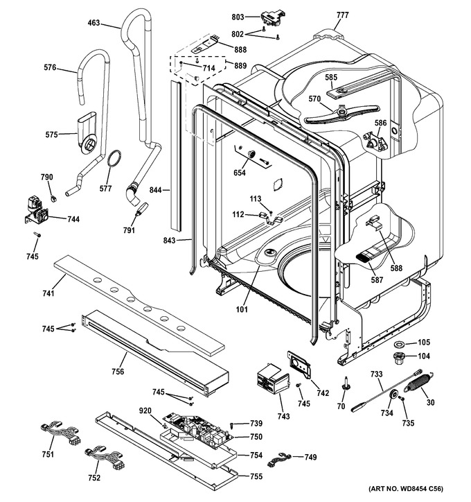 Diagram for GDF540HMF6ES