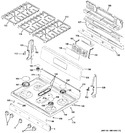 Diagram for 2 - Control Panel & Cooktop