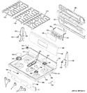 Diagram for 2 - Control Panel & Cooktop