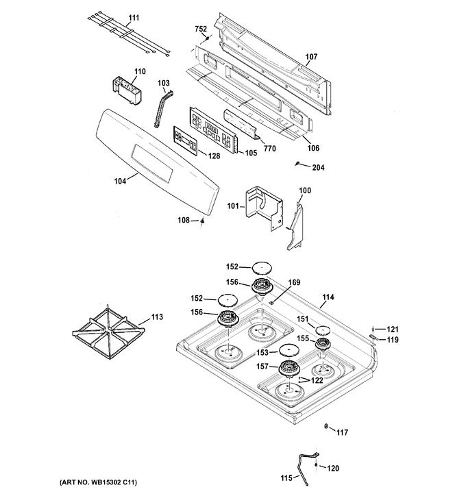 Diagram for JGB635DEK1CC